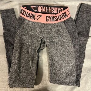 Gymshark Leggings Flex Gray Gym Activewear Stretch Curve Joggers SZ XS